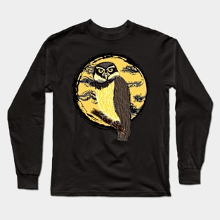 Artwork of a Spectacled Owl II Long Sleeve T-Shirt